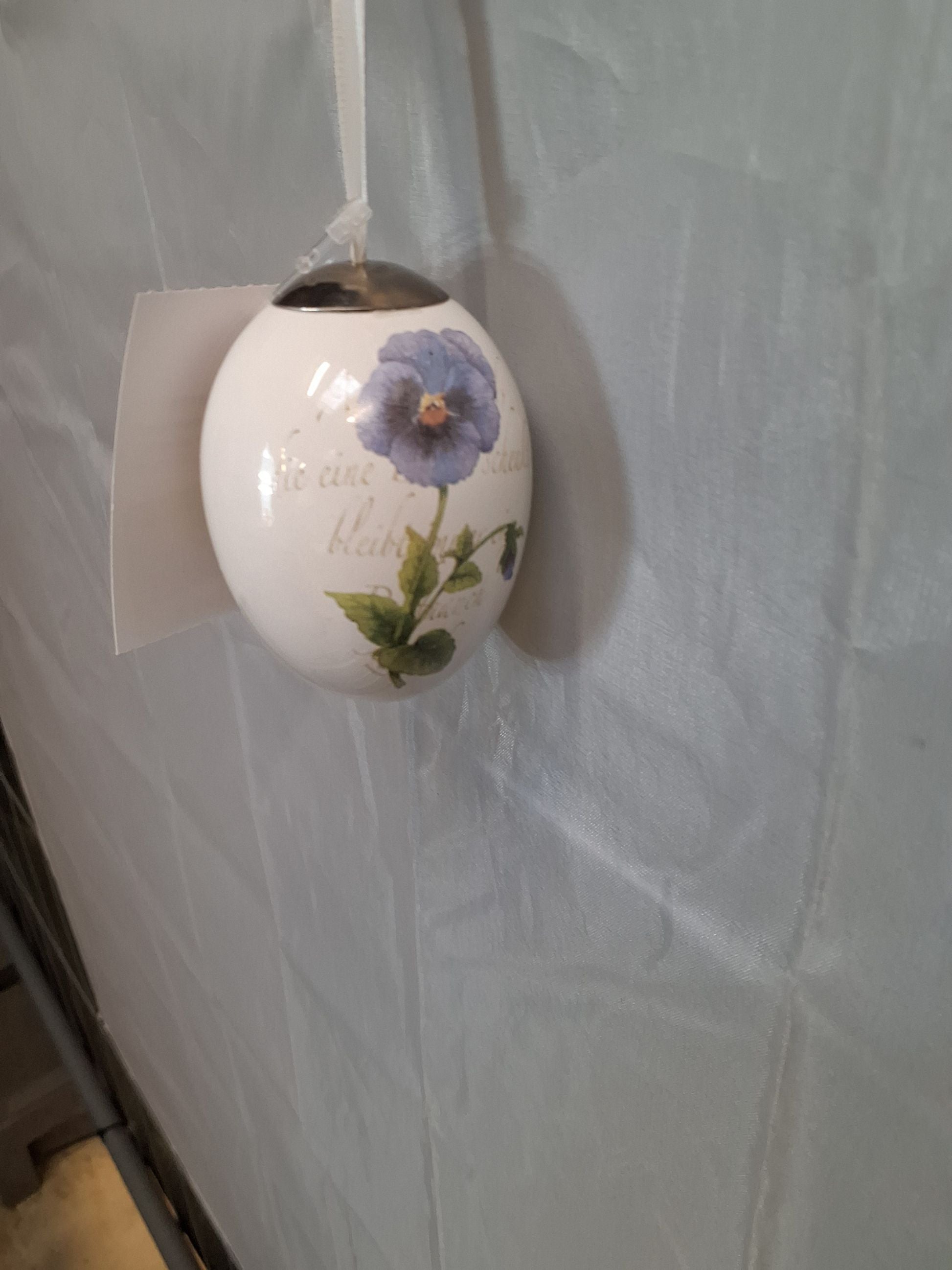 Påskeæg blå blomst