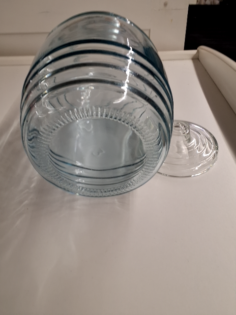Glaskrukke med låg