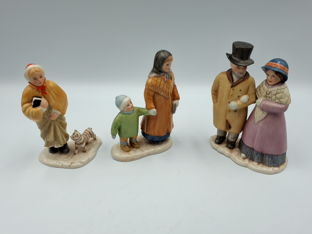 Samling Firkløver Julefigurer