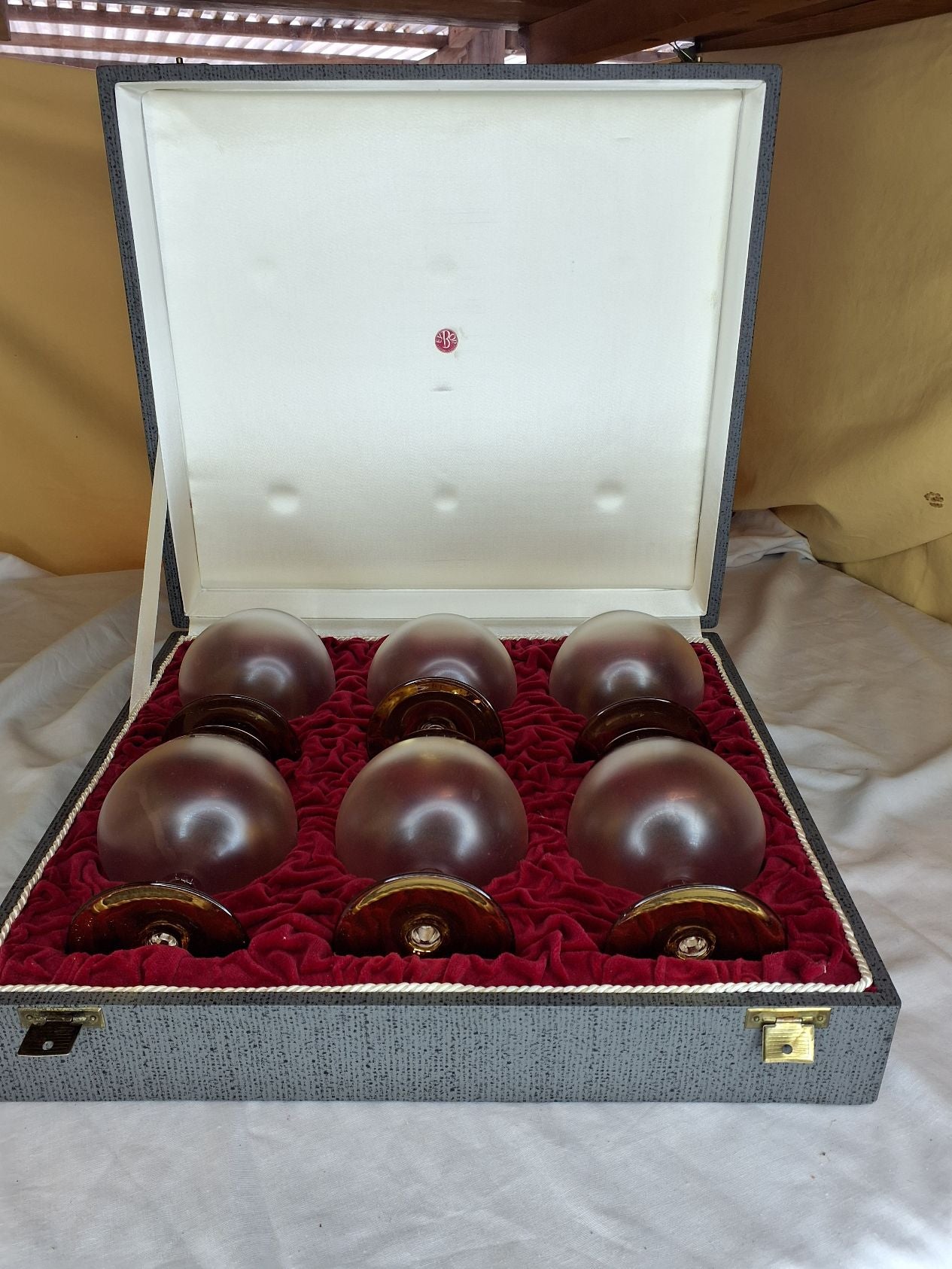 6 smukke cognac glas