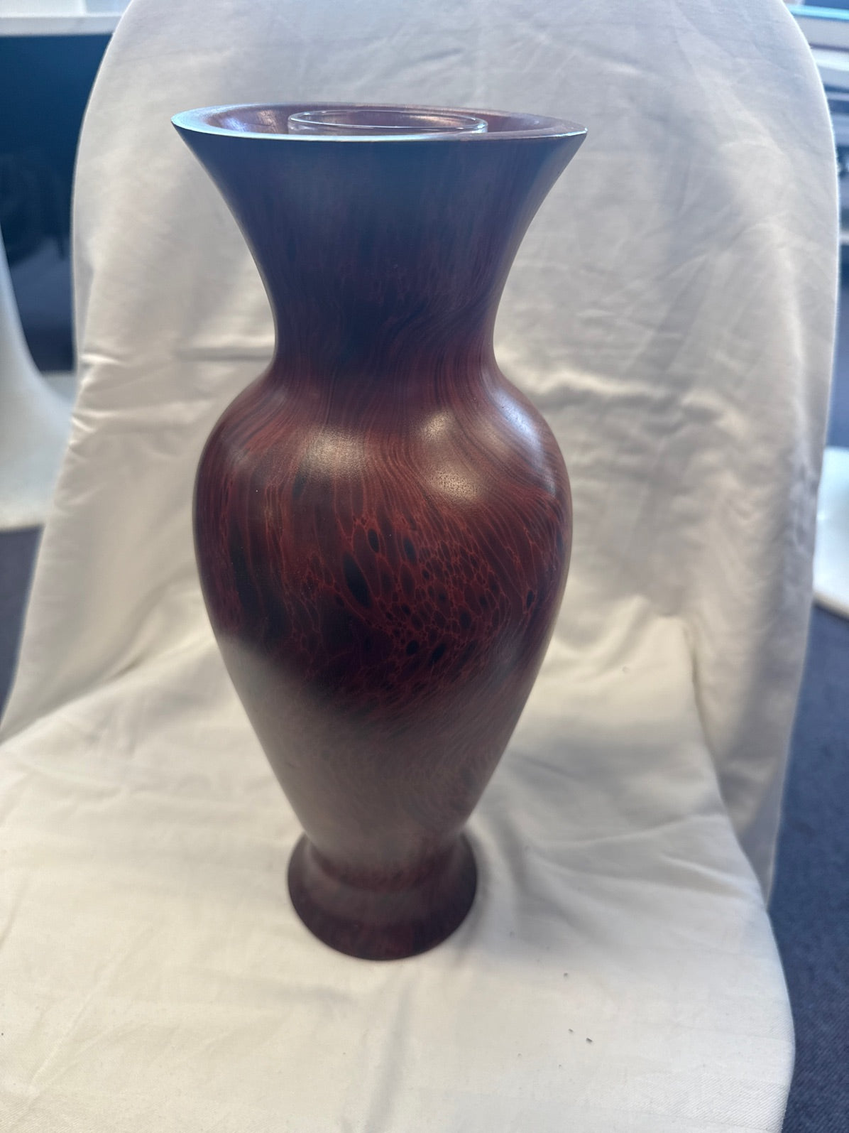 Træ vase