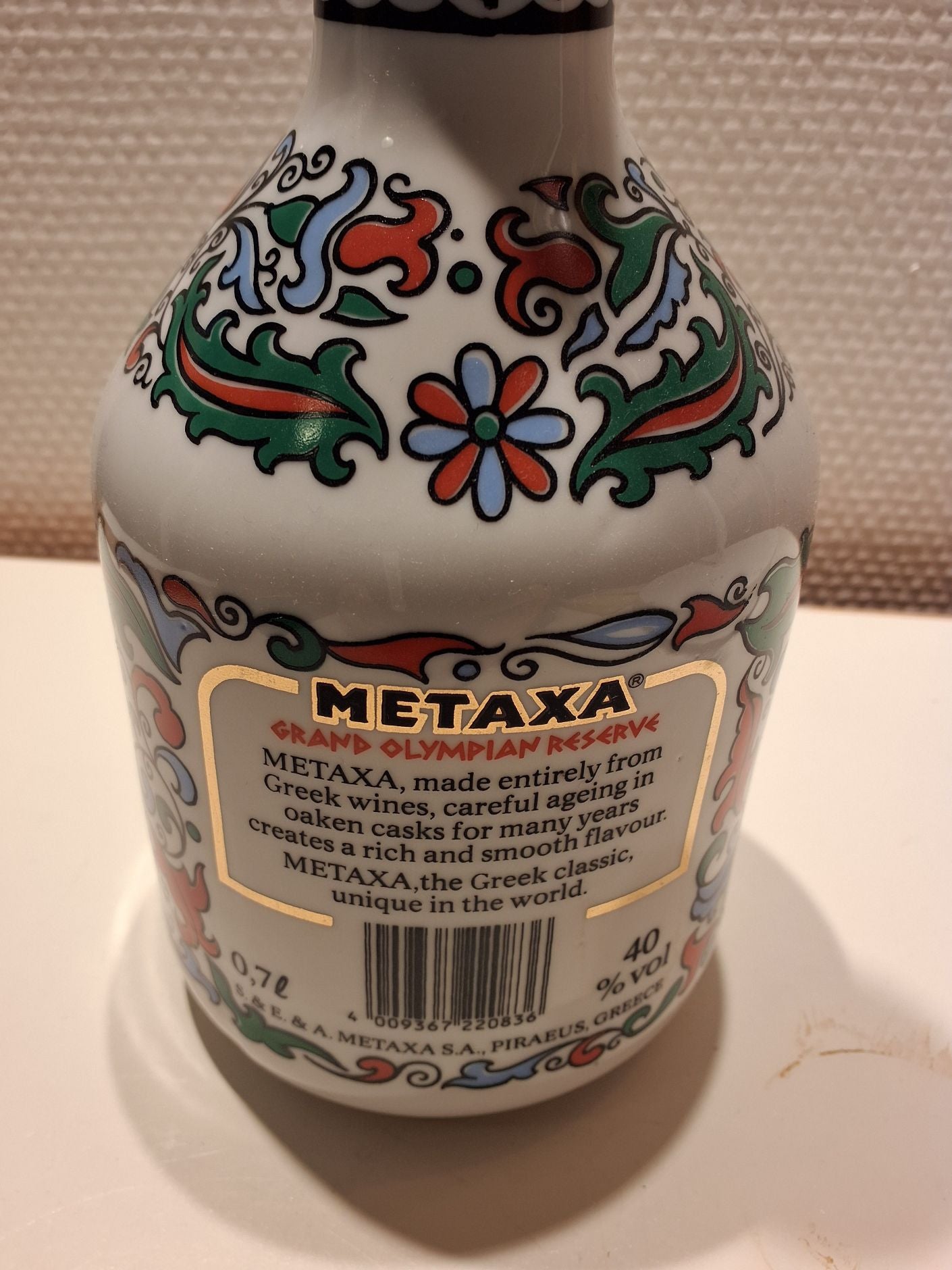 Håndlavet flaske