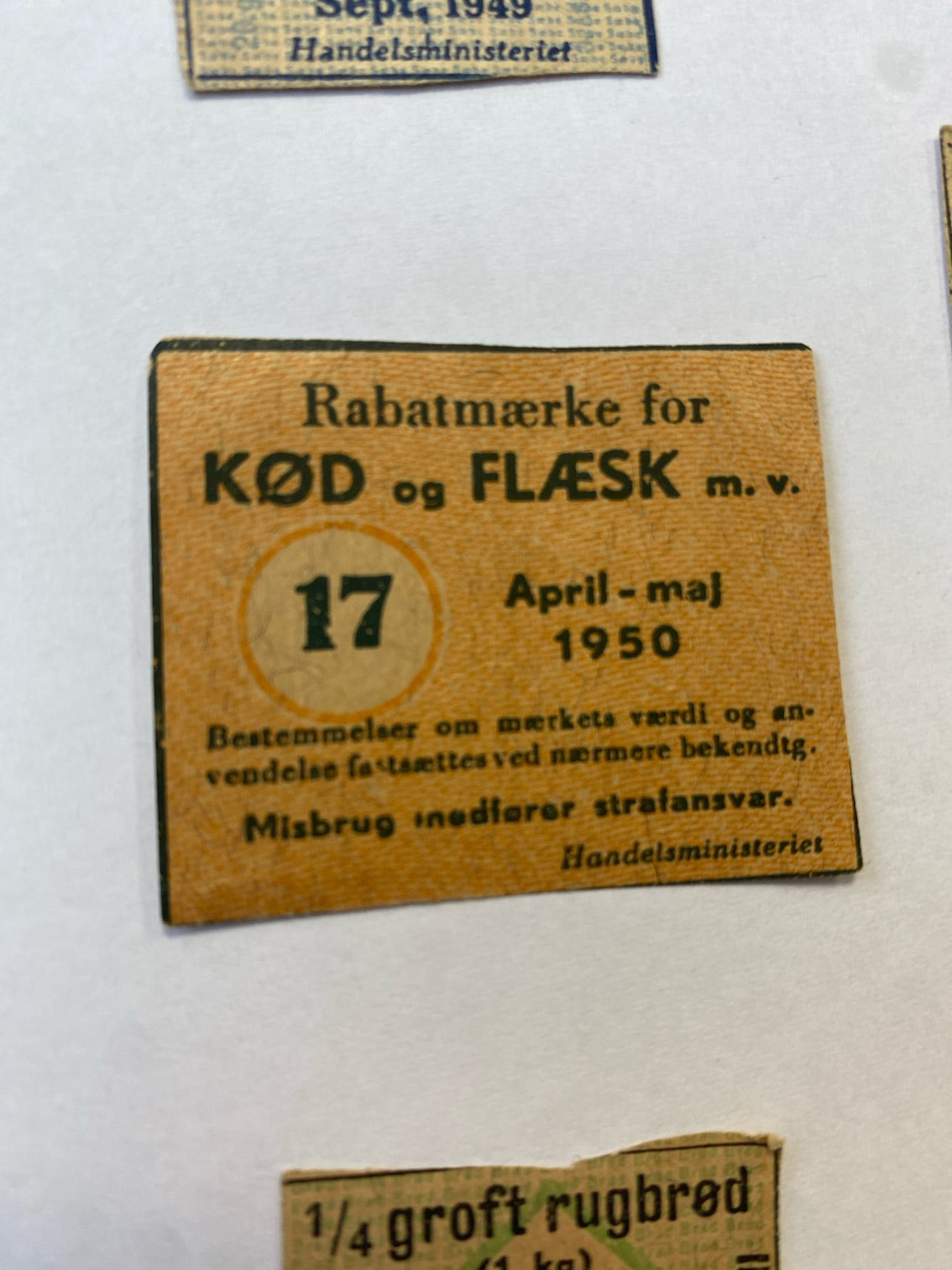 Rationeringsmærker no 3