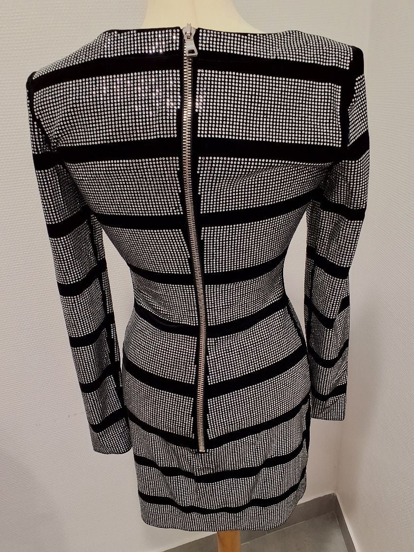 Balmain Kjole med glas sten