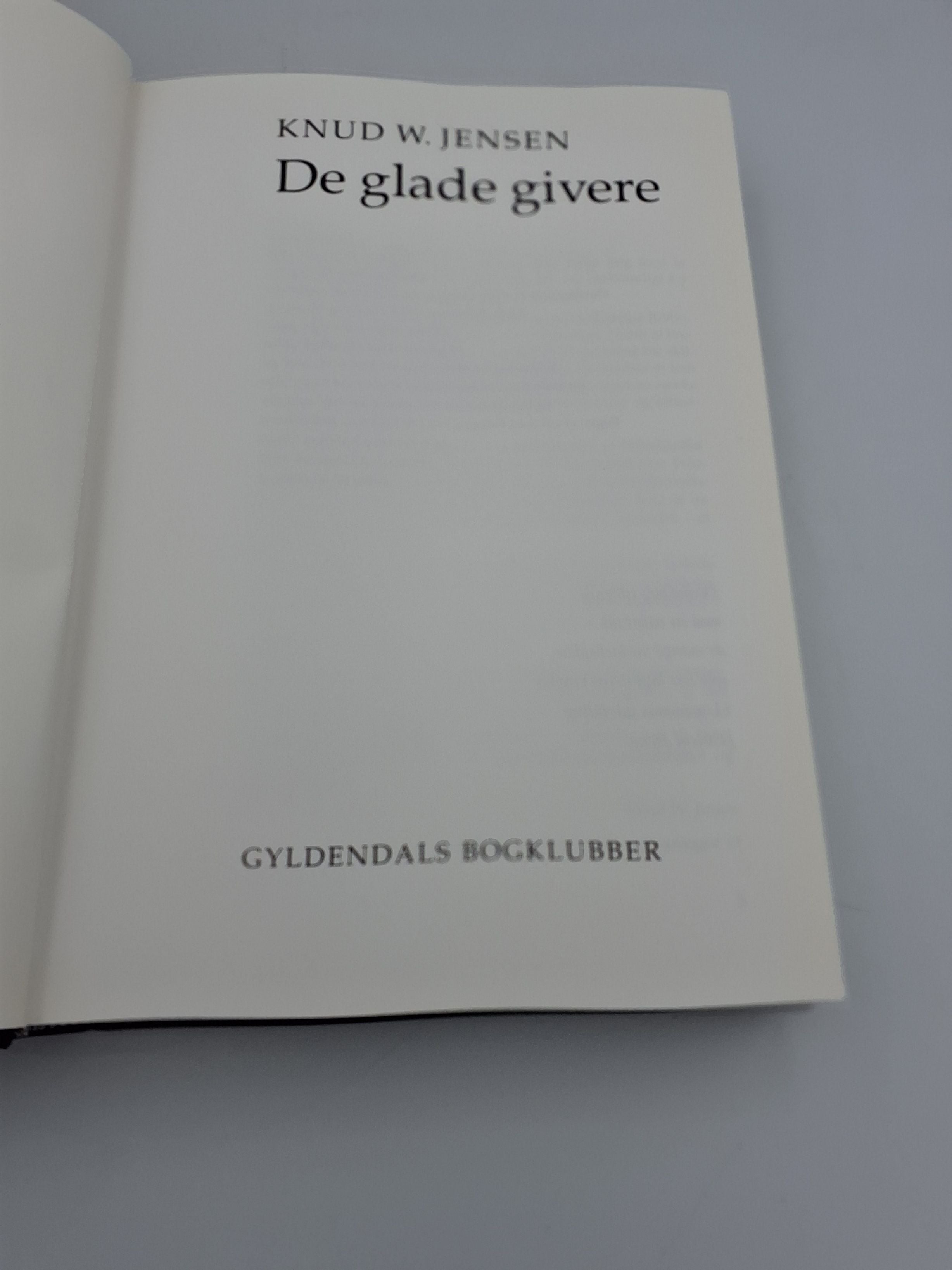 Bog: Knud W. Jensen: De glade givere