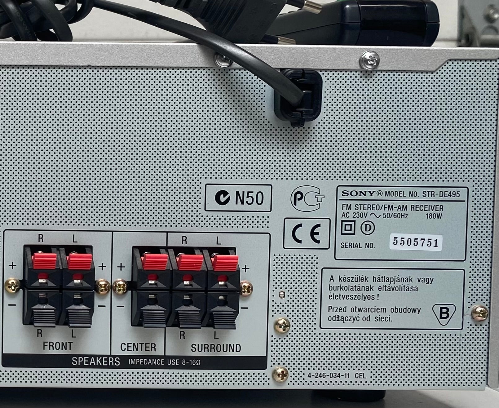 Sony receiver stereoanlæg