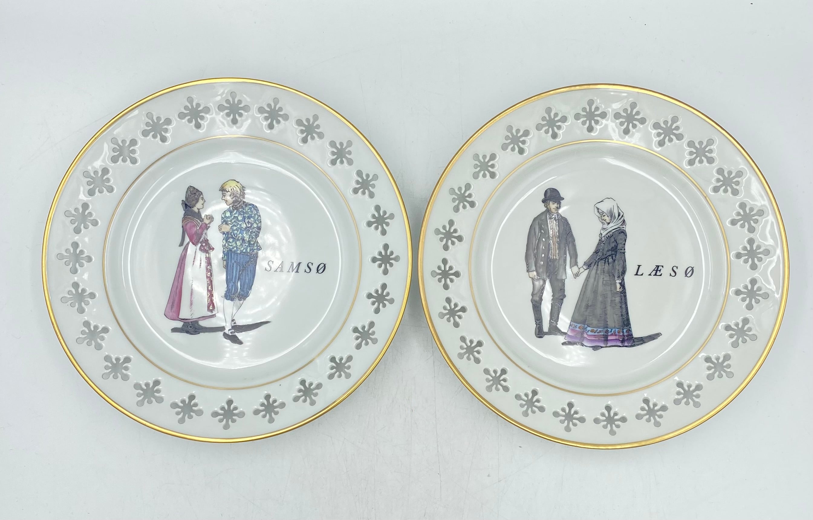 B&G - Folkedansere 4 stk. platter