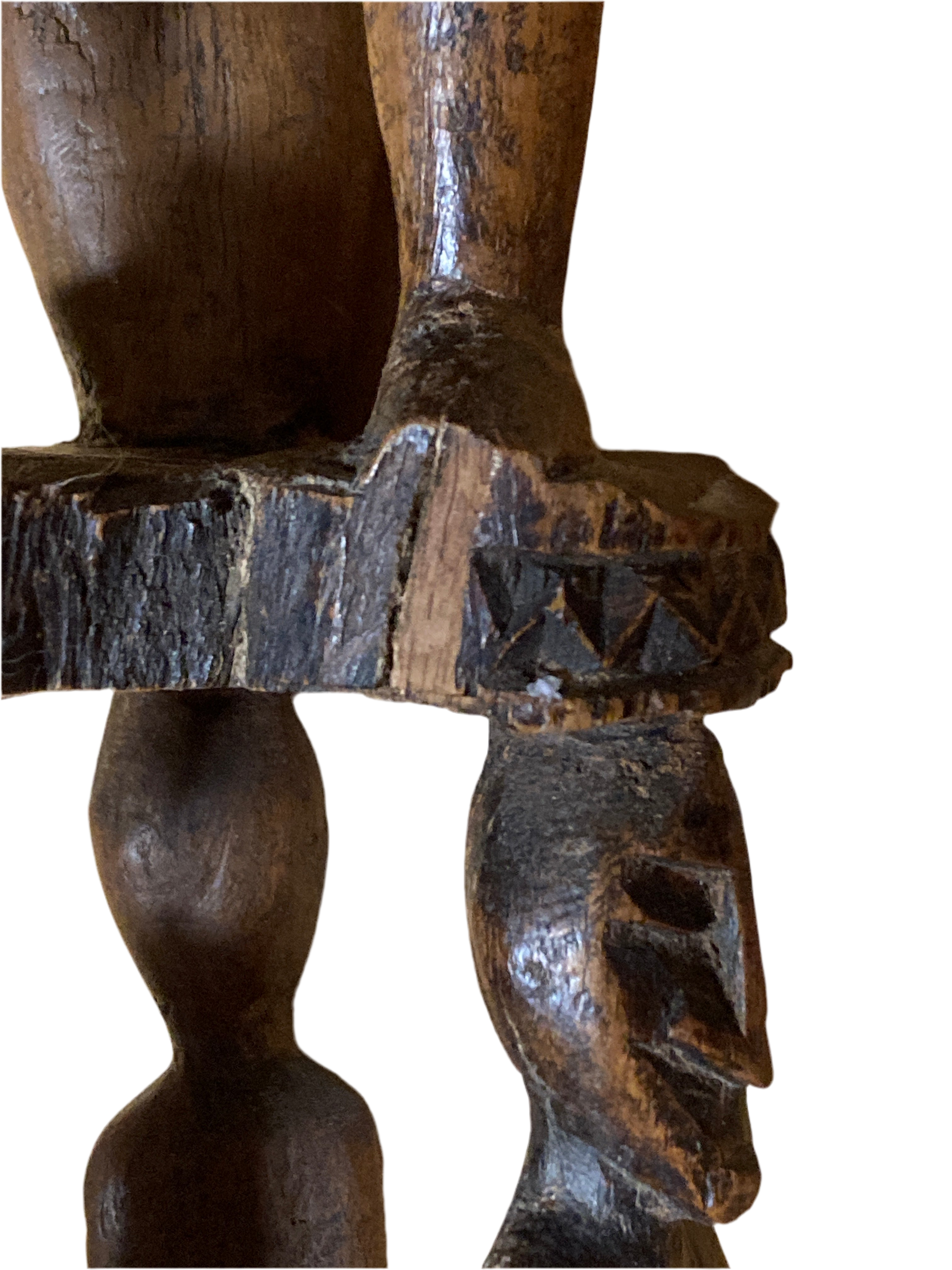 Stor træ skulptur