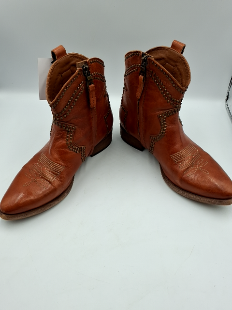 Italienske læderstøvler Cowboy look