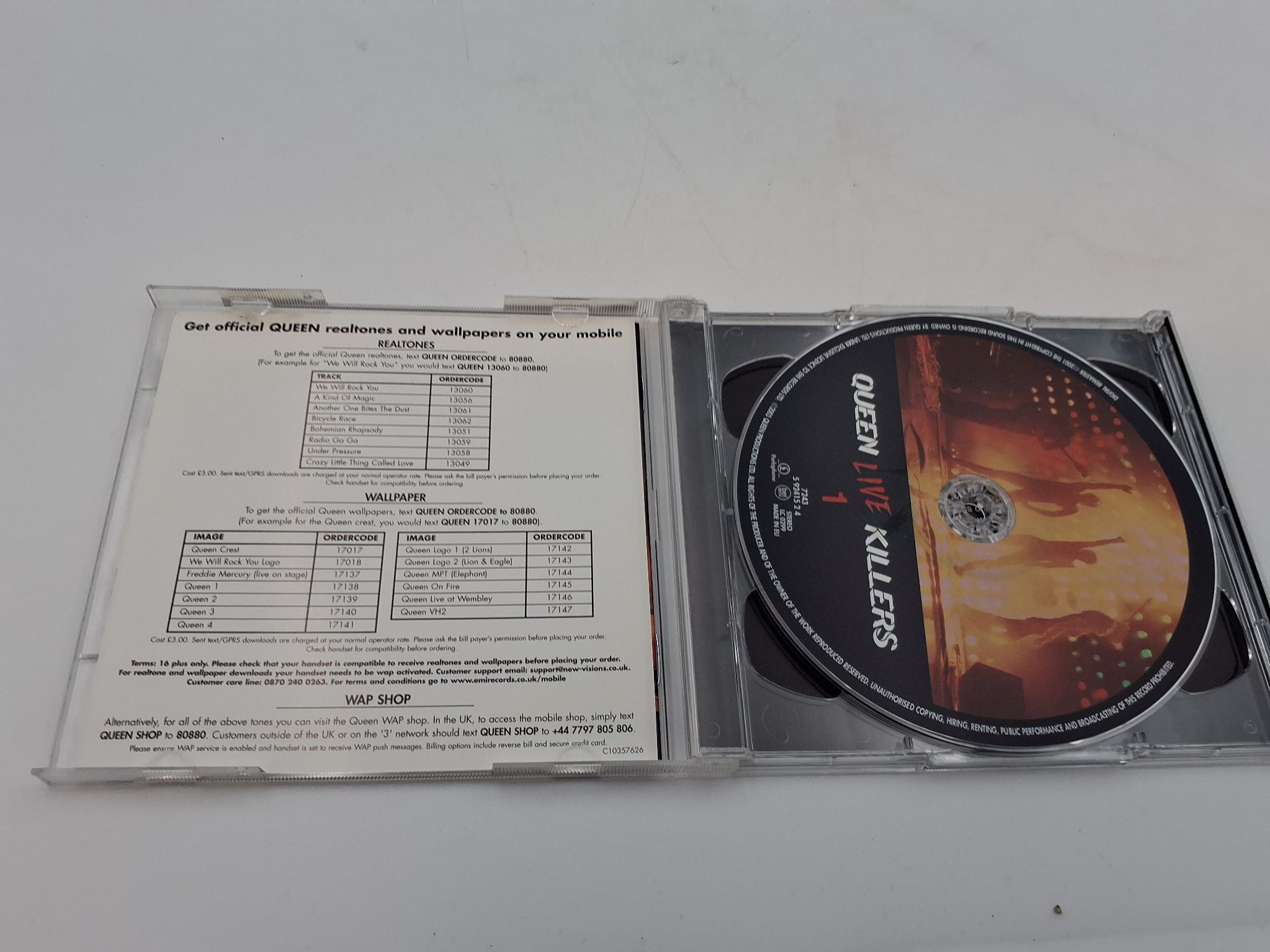 2 CD Queen Live Killers
