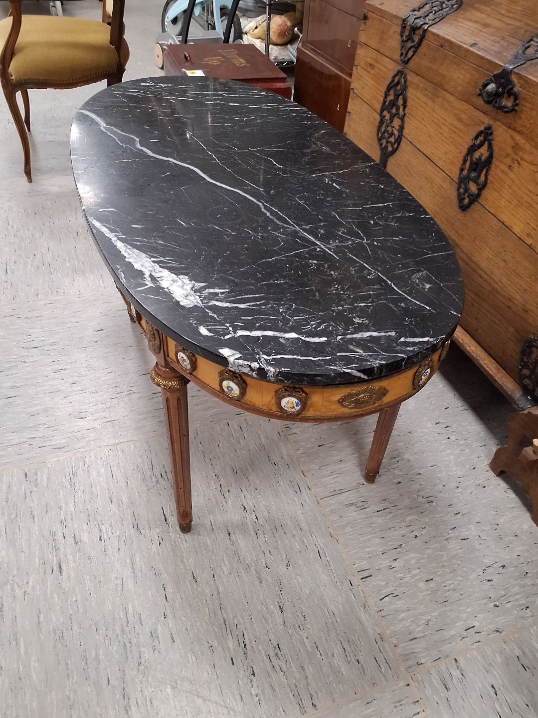 Vintage marmor sofabord