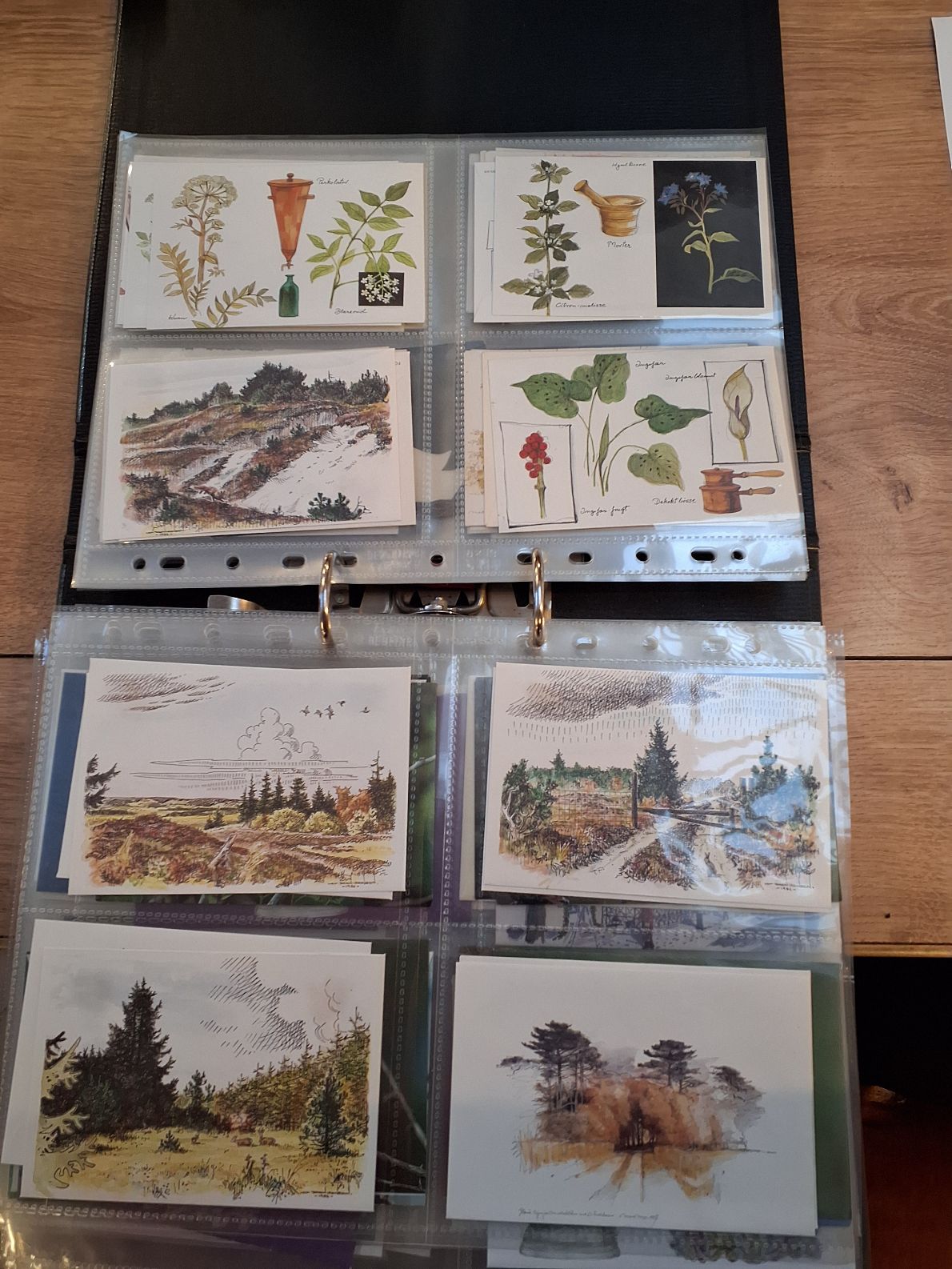 Samling af receptkuverter