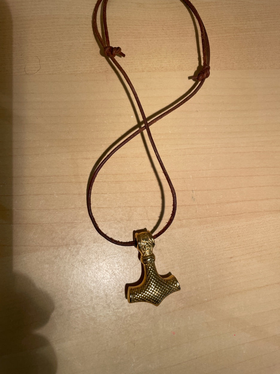 Mjølner/Thors Hammer i messing