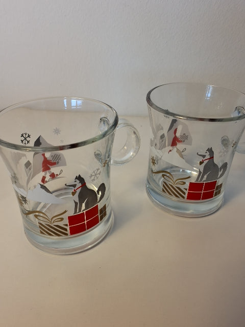 2 Holmegaard juleglaskrus