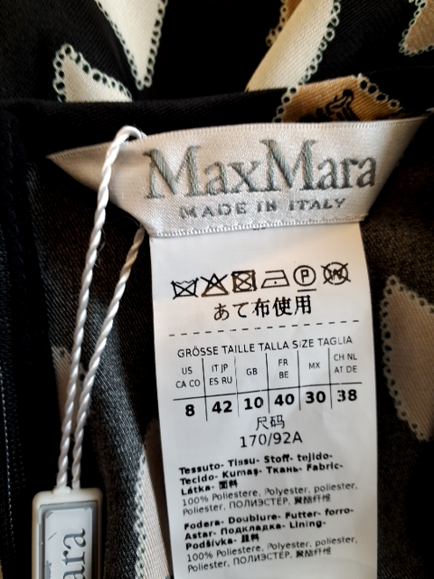Max Mara 'Nostoc ' Heart Print Kjole