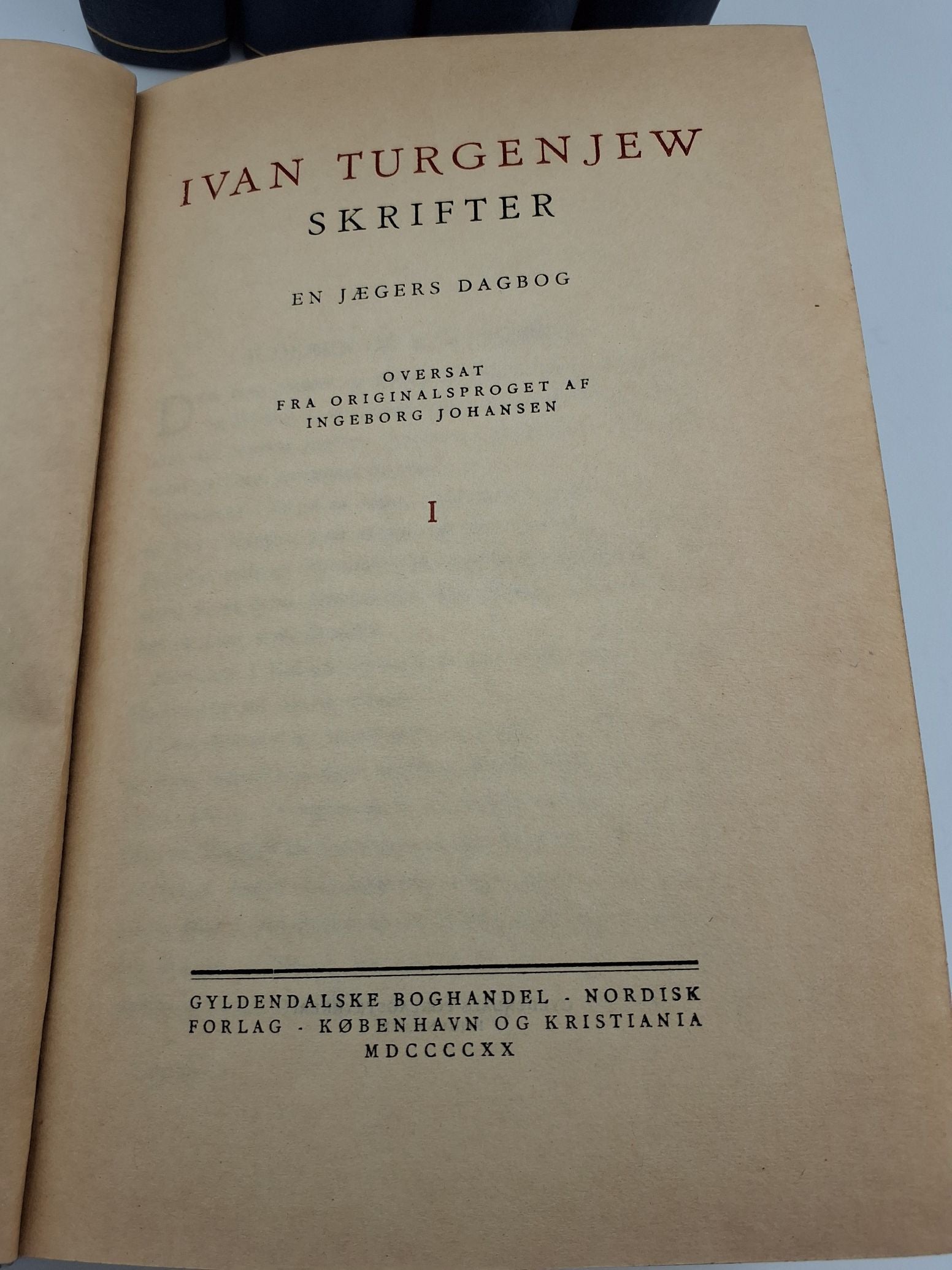 Bog: Turgenjew Skrifter