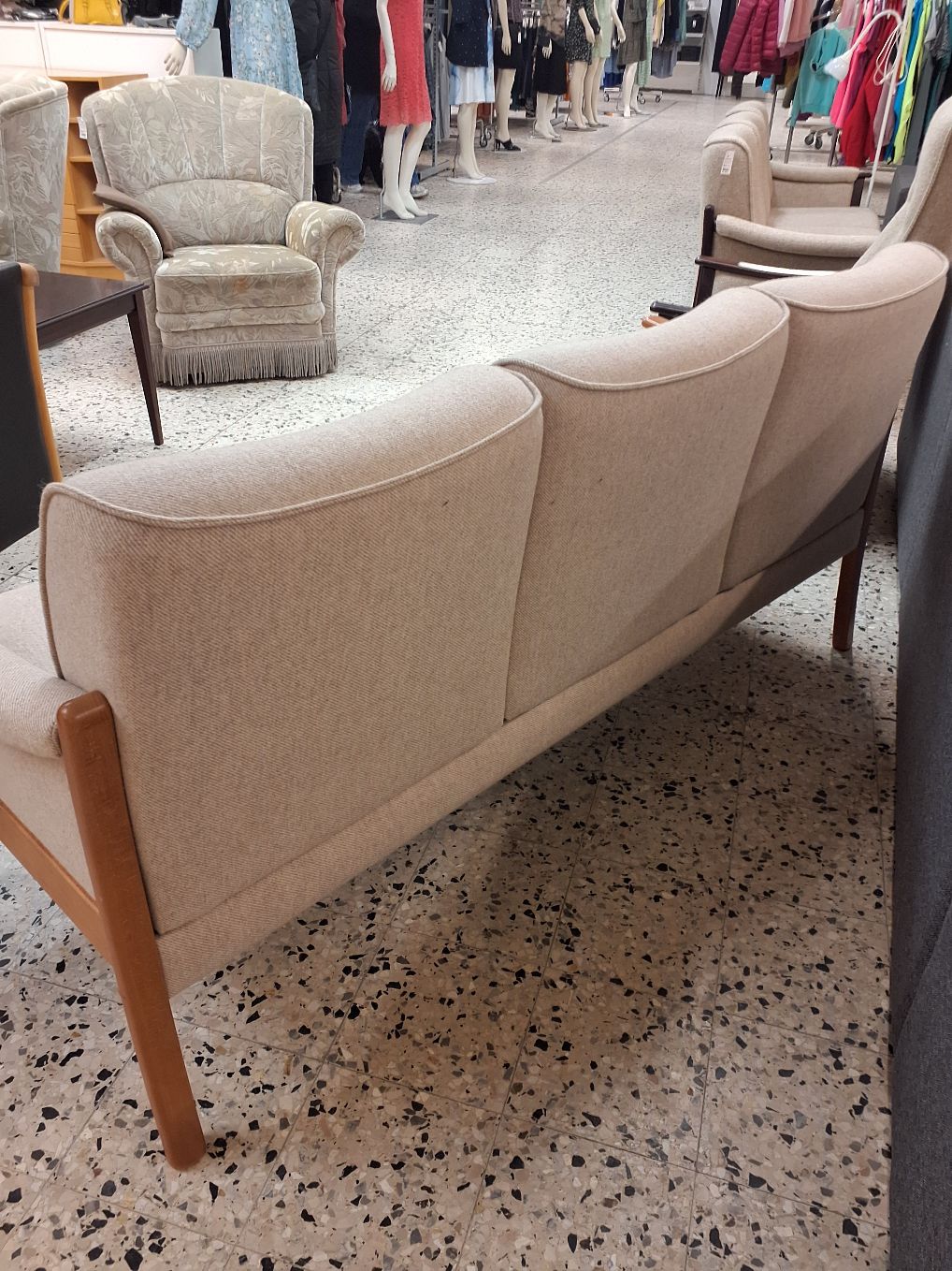 3 personers sofa beige