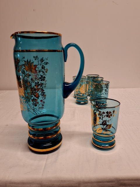 Kande og 6 glas