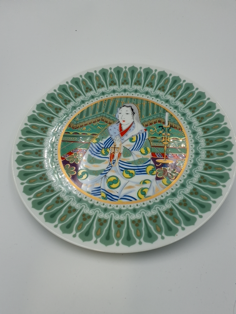 6 Noritake juleplatter med orientalsk tema
