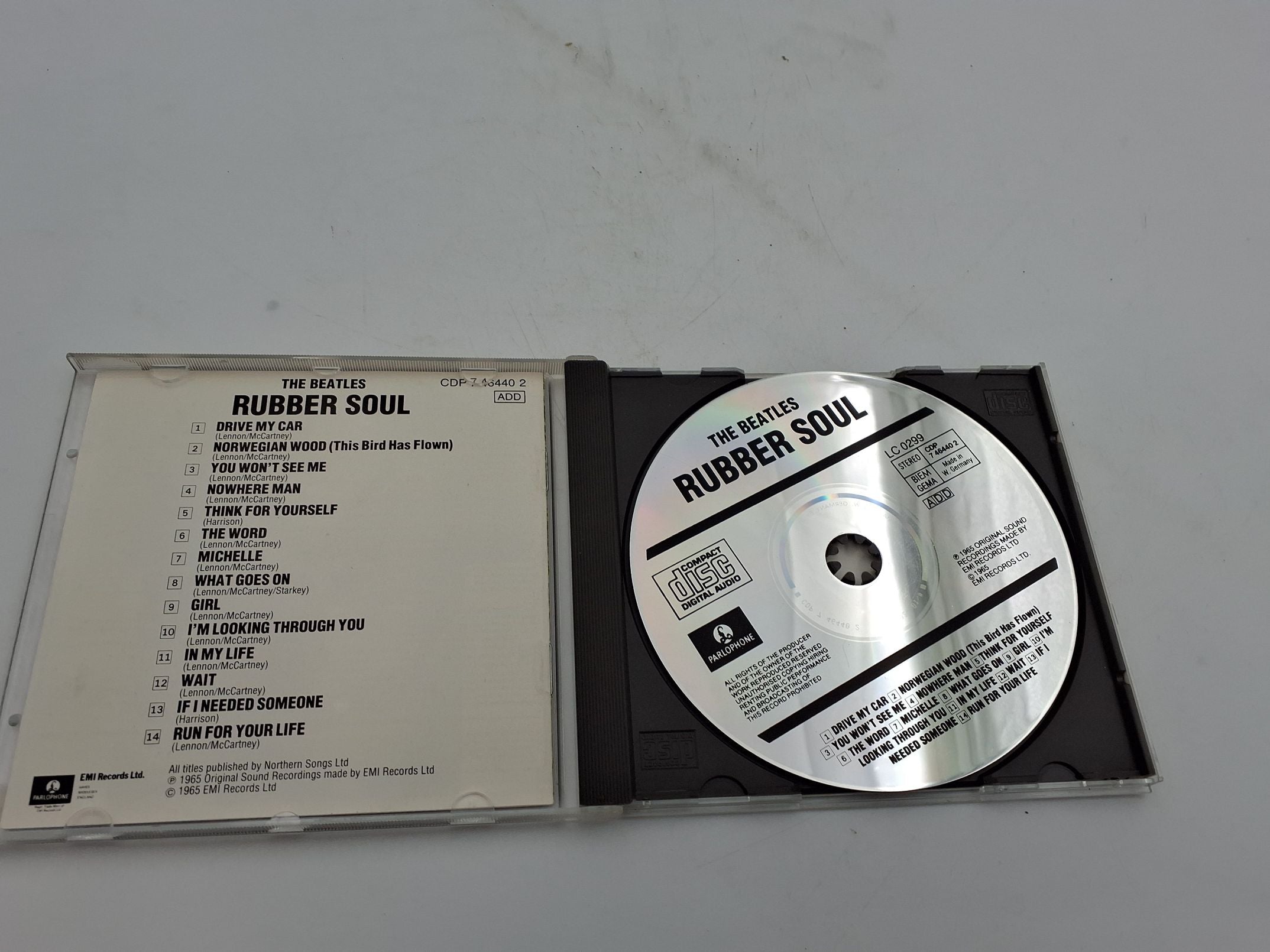 CD Rubber Soul af The Beatles