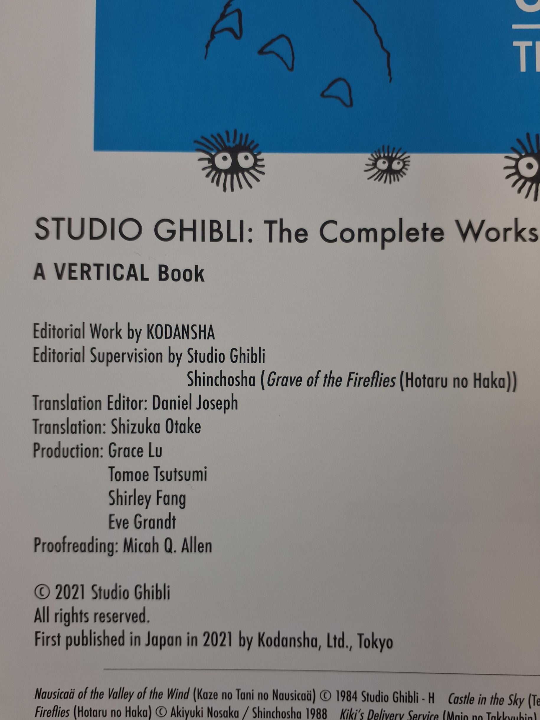 Bog: Studio Ghibli Complete Works