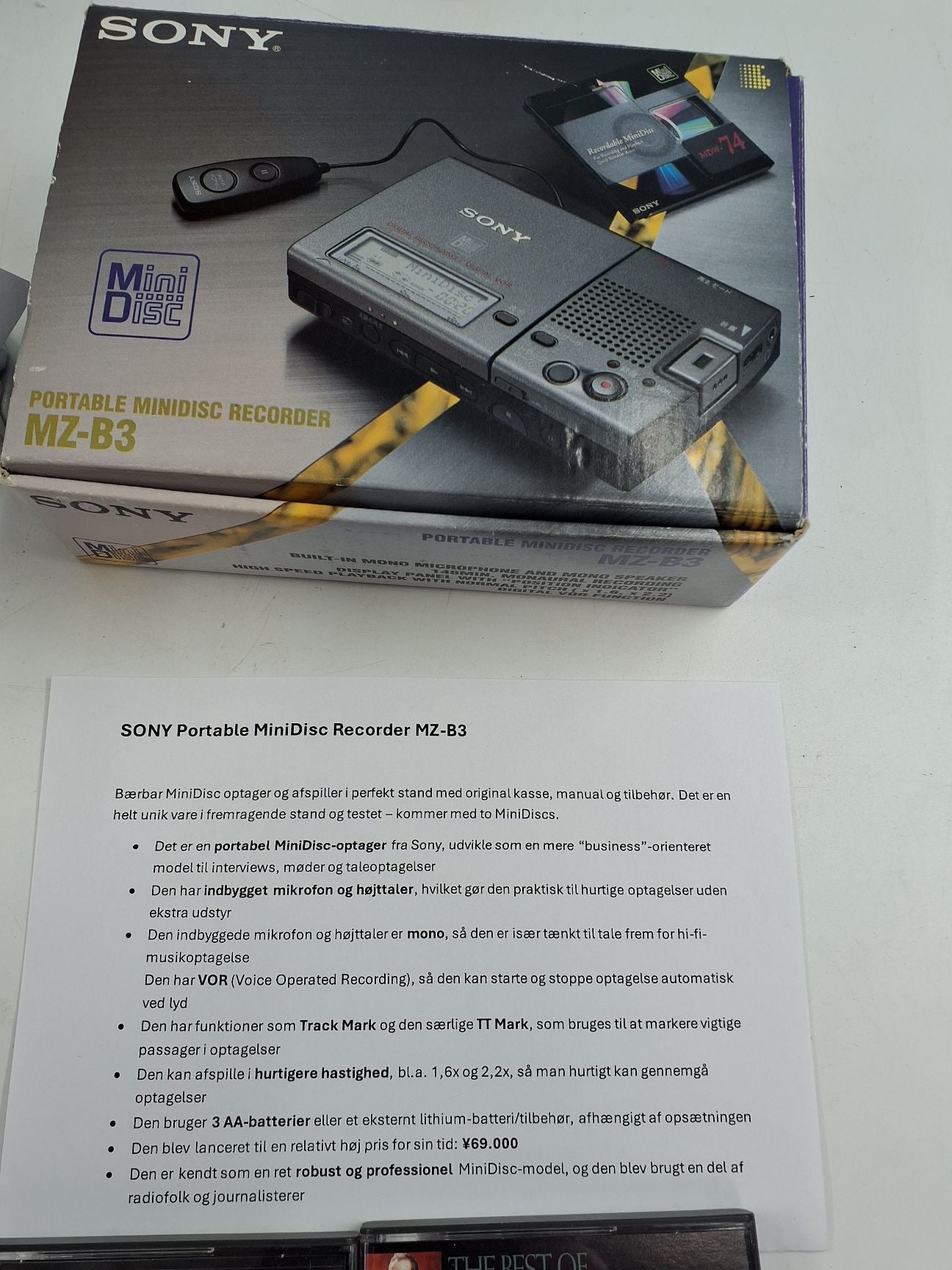Sony portable MZ-3