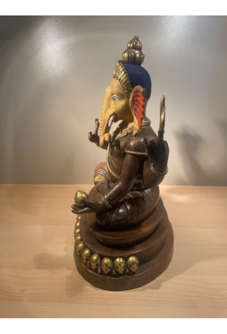 Bronzeskulptur af Ganesha