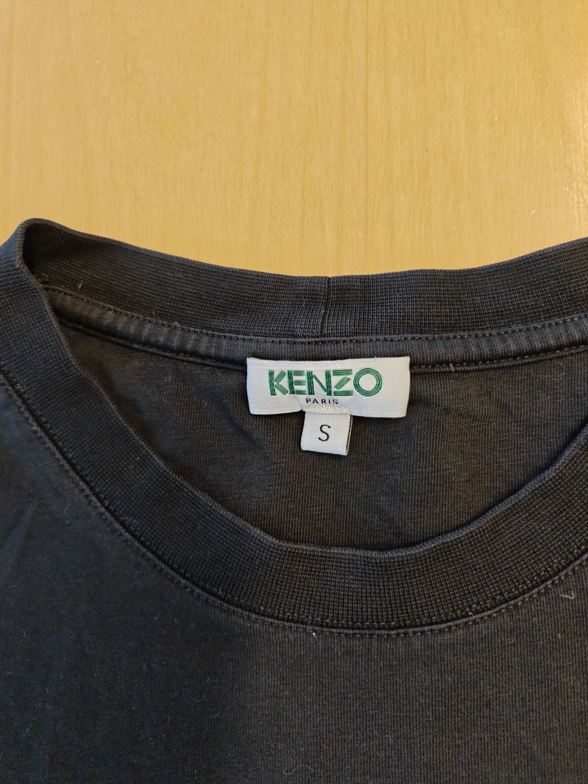Kenzo T-shirt m. hvidt print,, Kenzo Paris