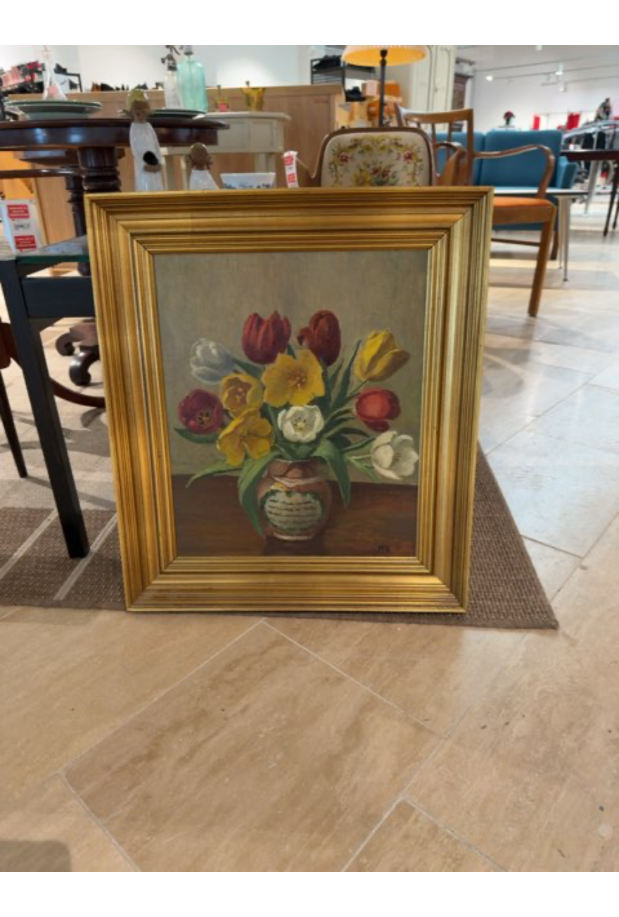Maleri med tulipaner