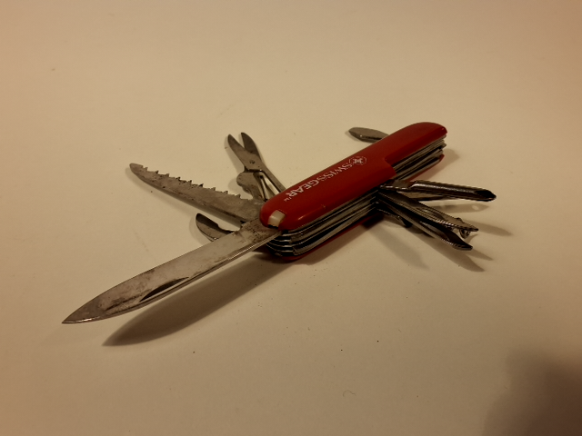 Vintage Switzer kniv 11 dele