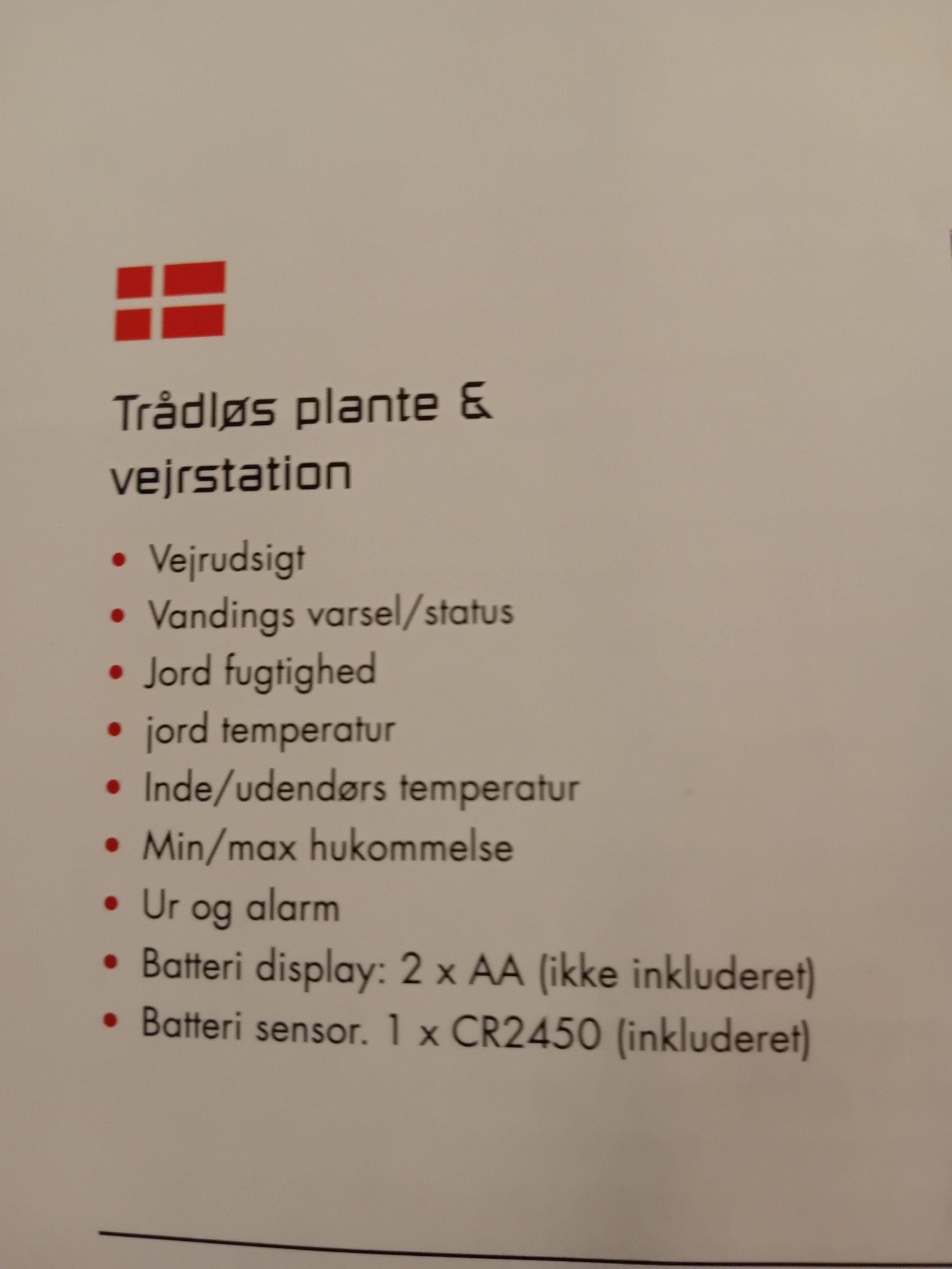 Vejr- og plantestation.