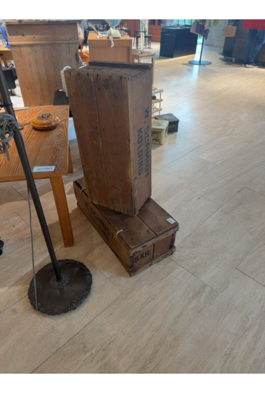 Kasse fra ganmel tid