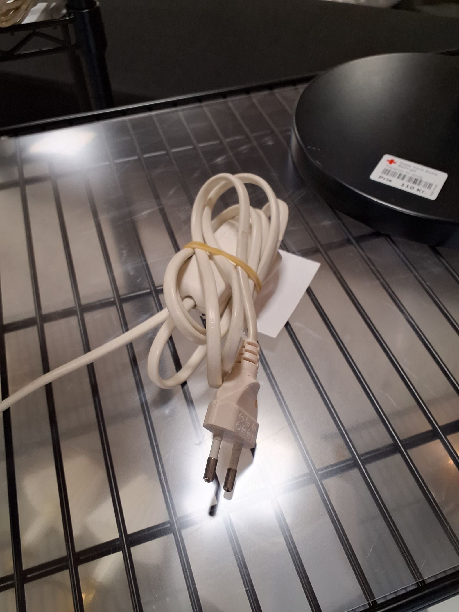 Blå keramik lampe