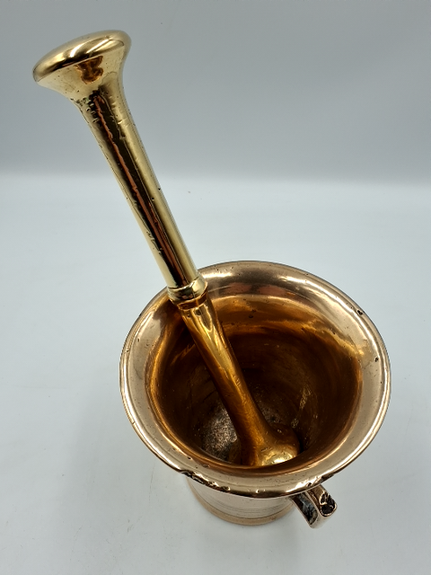 Vintage messing morter