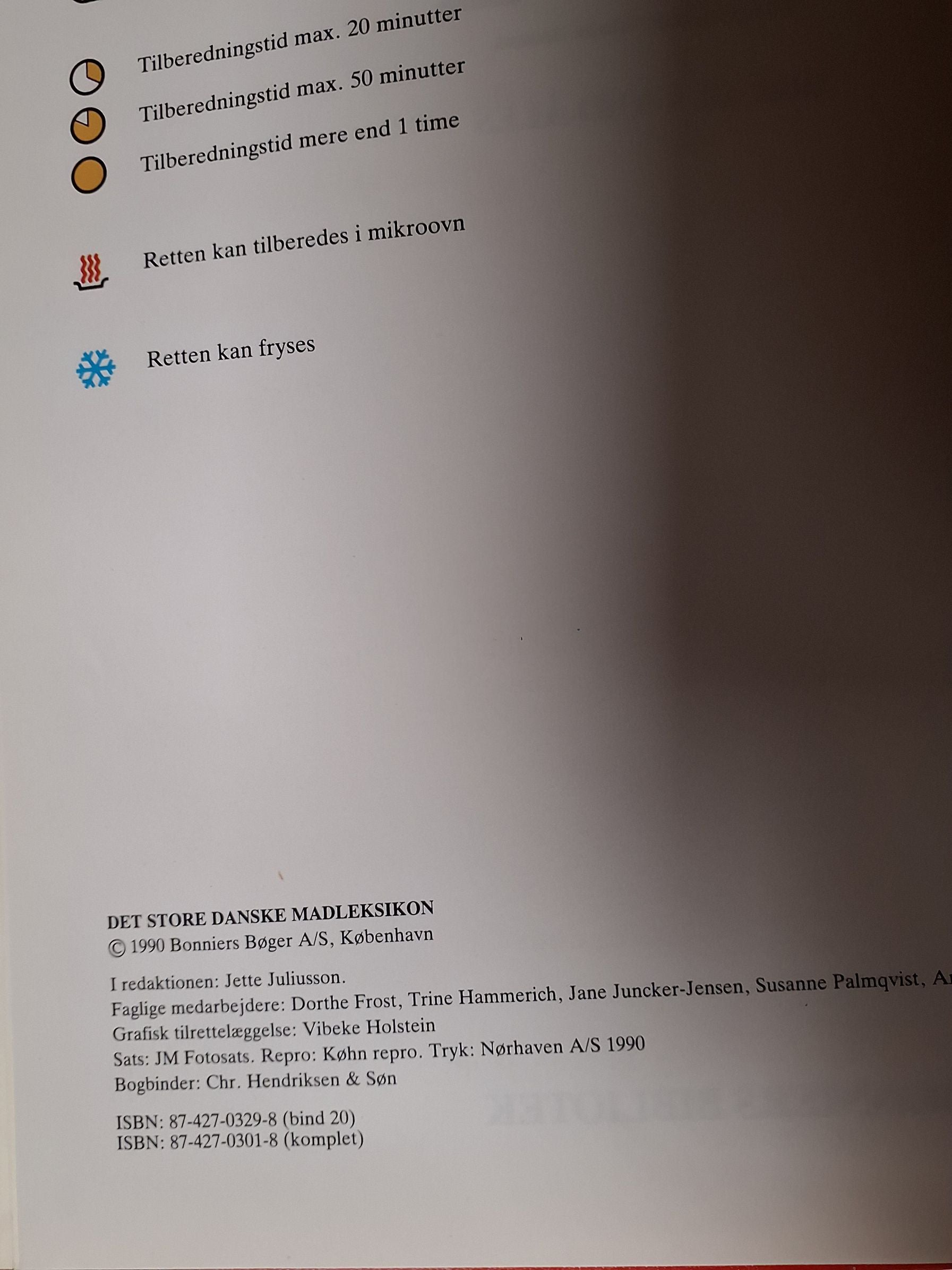 1-20 Det store Dk madleksikon 1990
