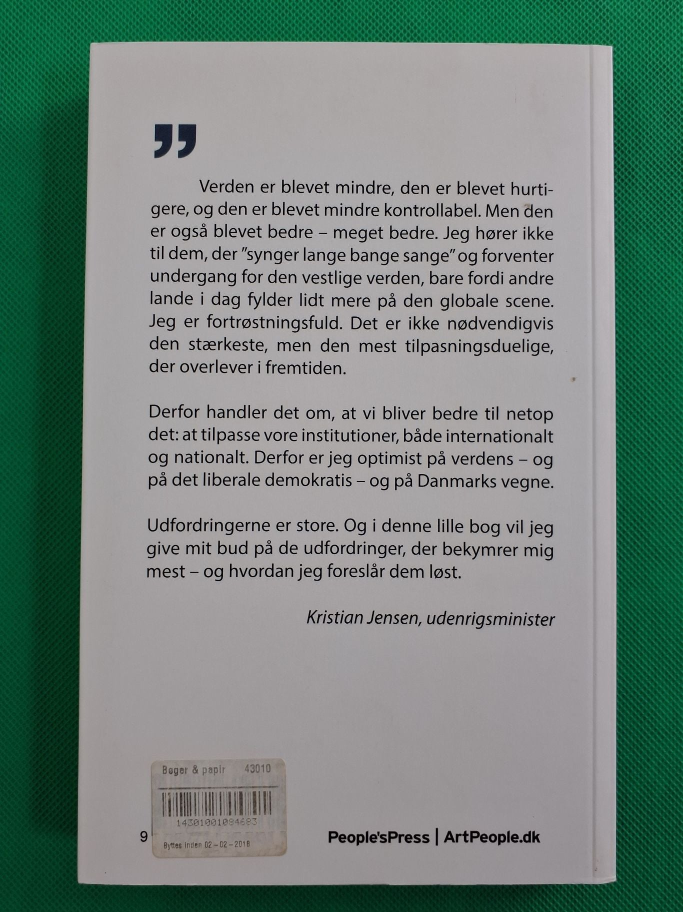 Kristian Jensen I Danmarks Tjeneste