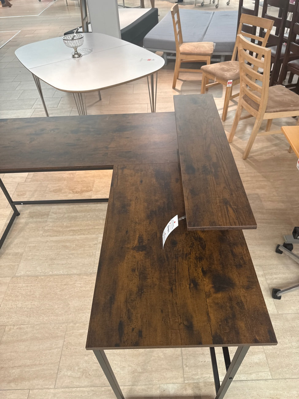 Kontor bord i mørkt træ look