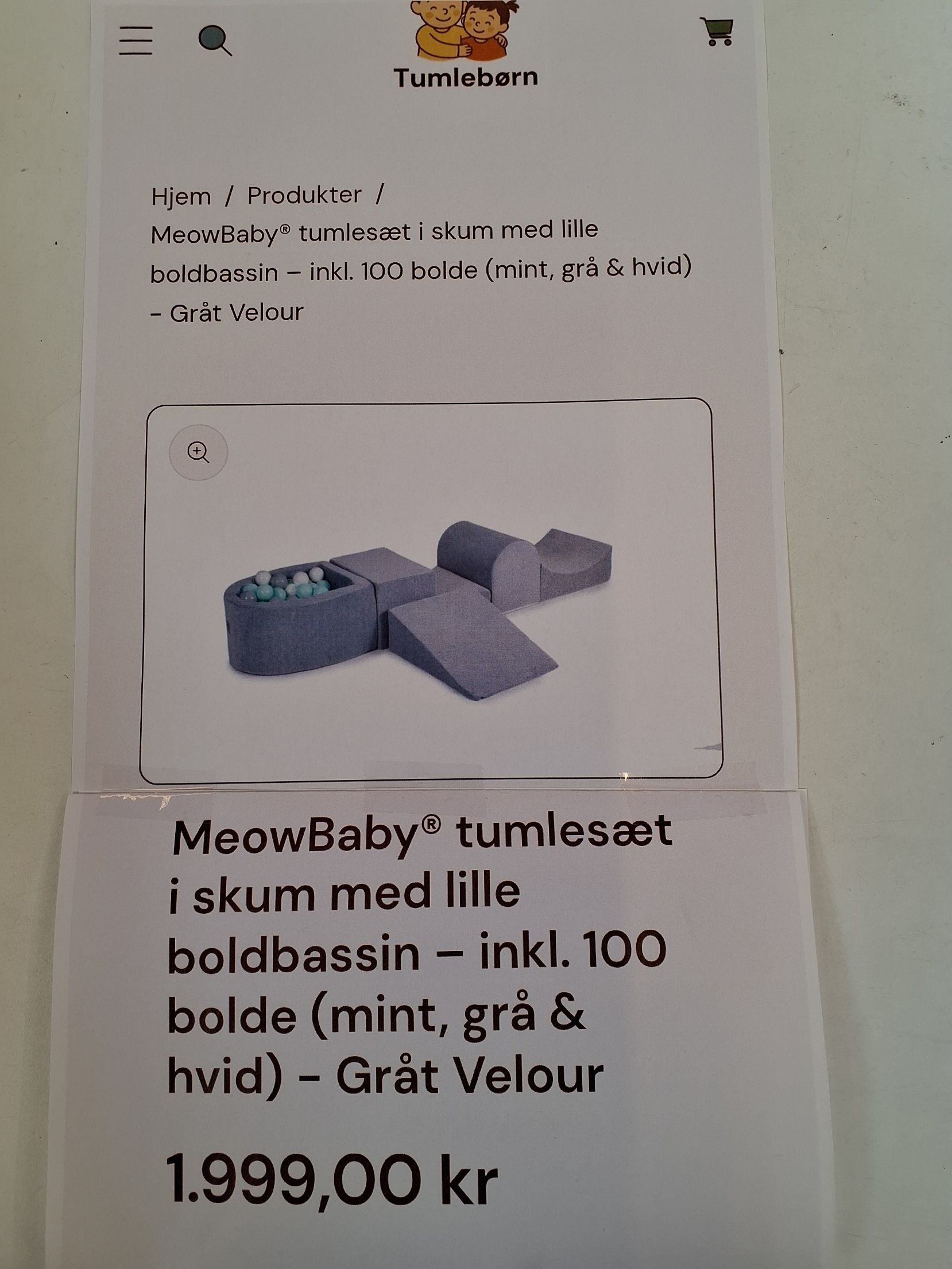 Meowbaby tumlesæt