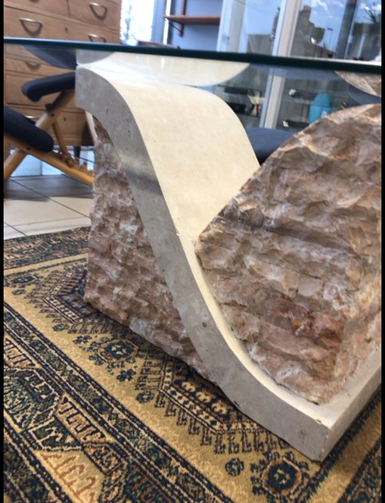 Sofabord med glasplade