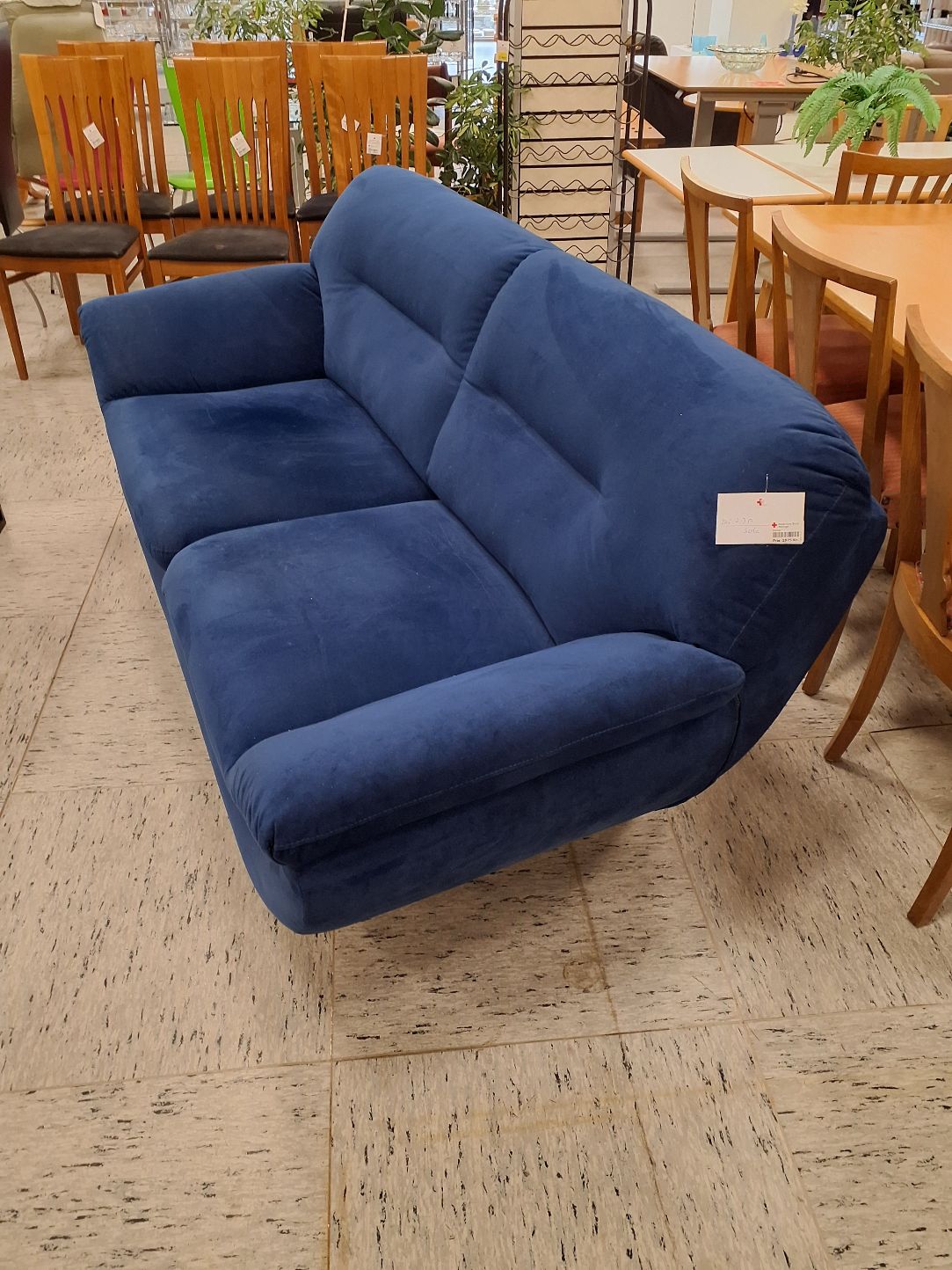 Blå Hjort Knudsen .2-3 P sofa #1