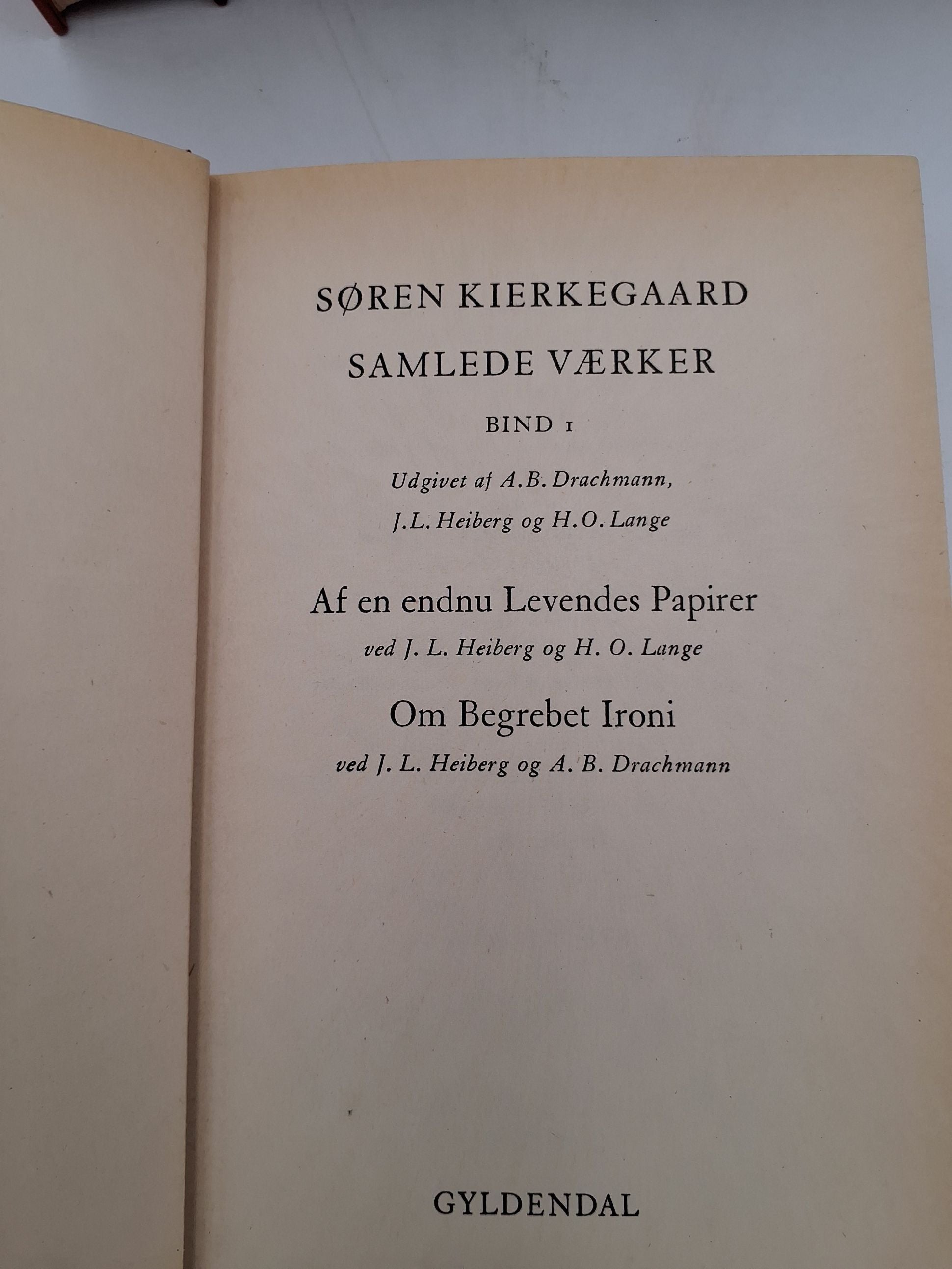 Søren Kierkegaards samlede værker 1-20