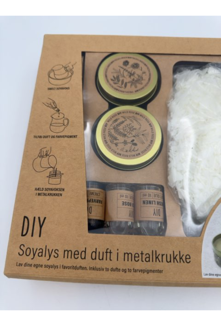 Lav selv soyalys med duft i metalkrukke