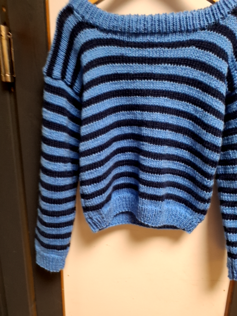 Blå sweater
