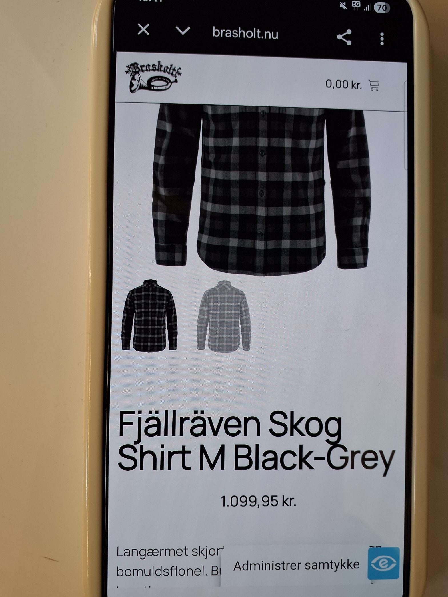 Flonel Fjällräven Skjorte