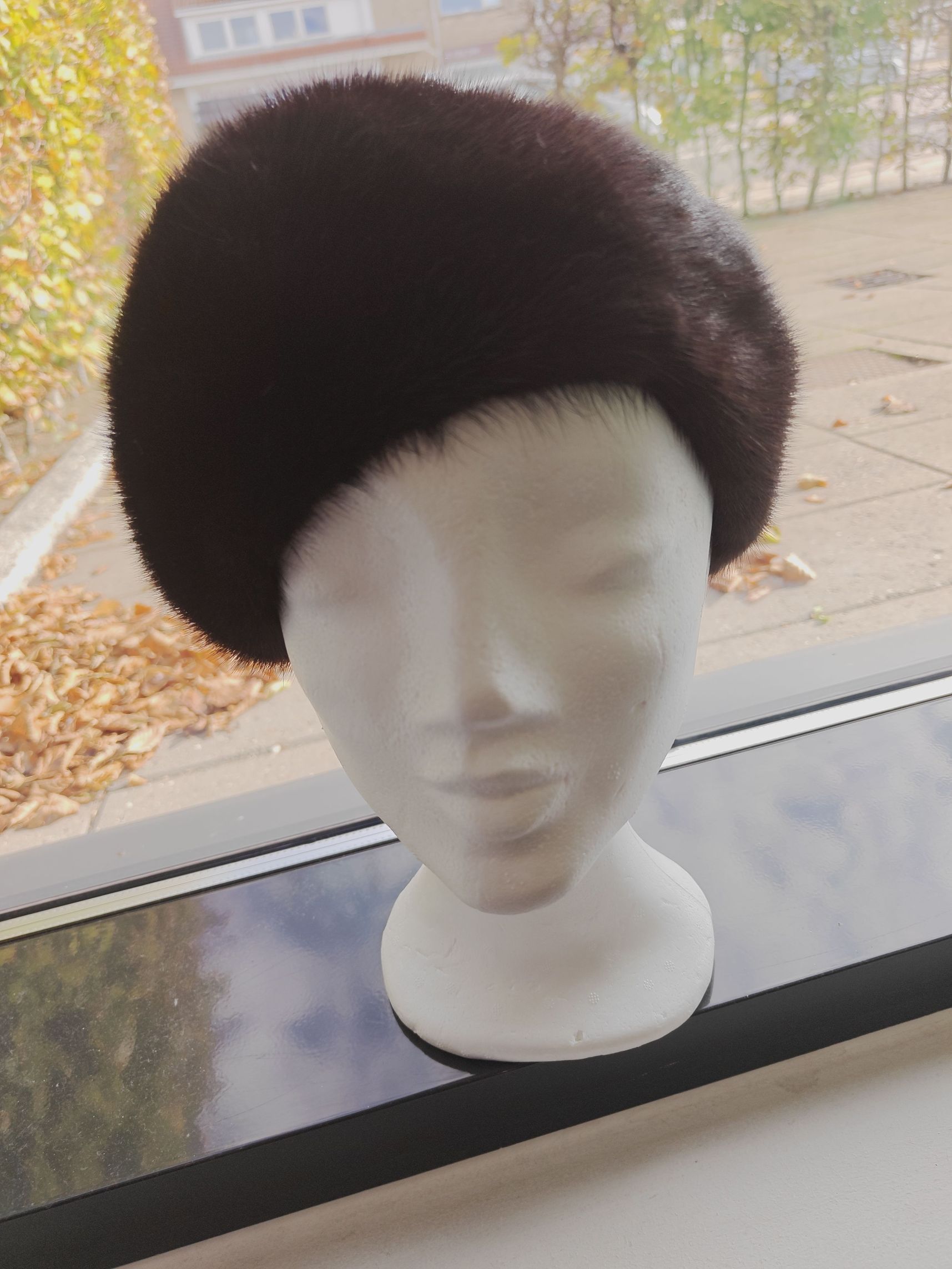 Hat, sort mink
