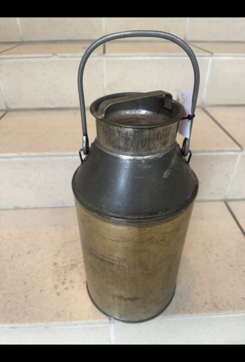 Gl. væskebeholder m/taphane