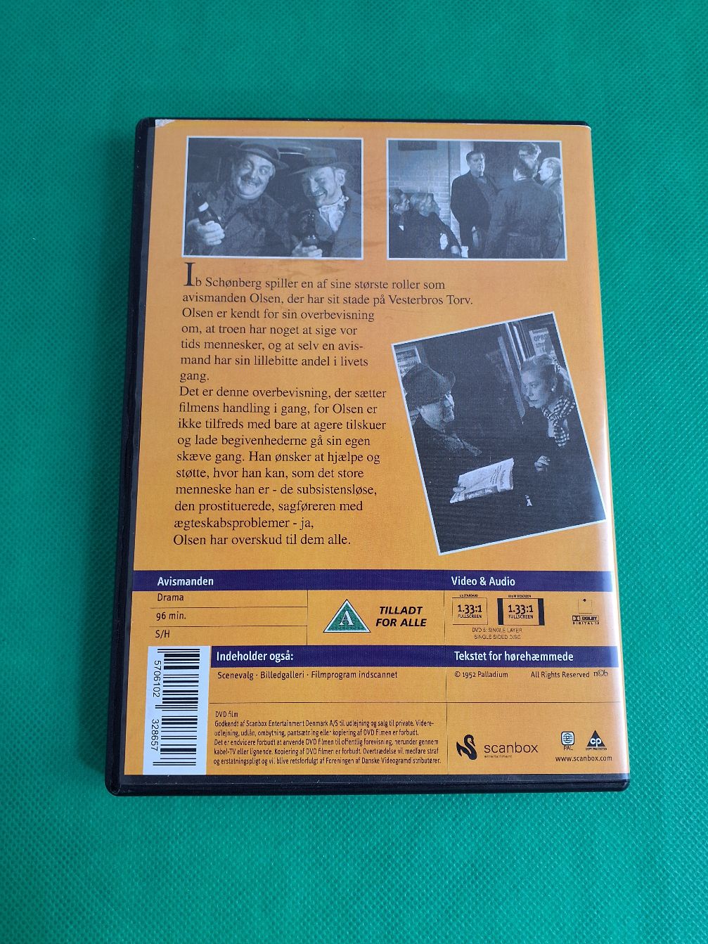 Gammel dansk film.Avismanden