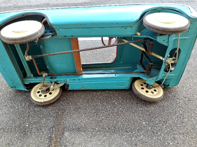 Pedal bil Retro. Ægte fund
