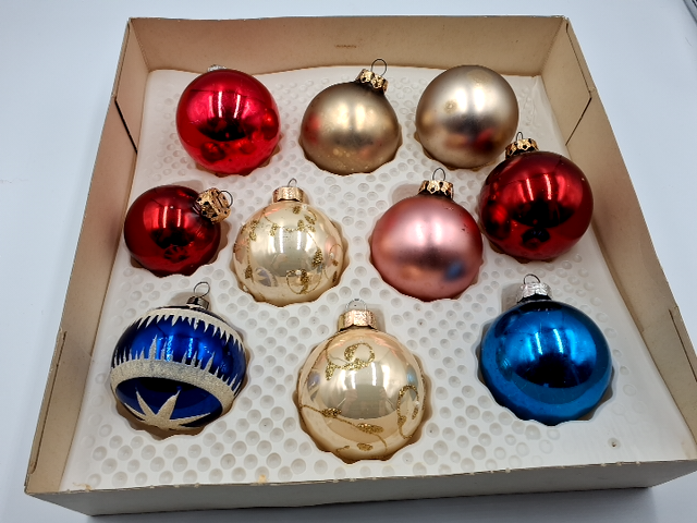 Assorterede julekugler glas