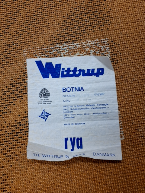 Dansk produceret retro rya tæppe